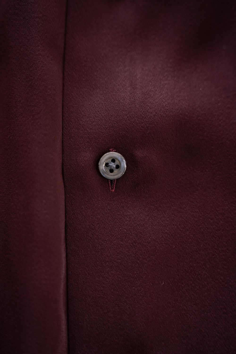 【26AW】Hush Gather L/S Shirt/ハッシュギャザーロングスリーブシャツ(BORDEAUX)