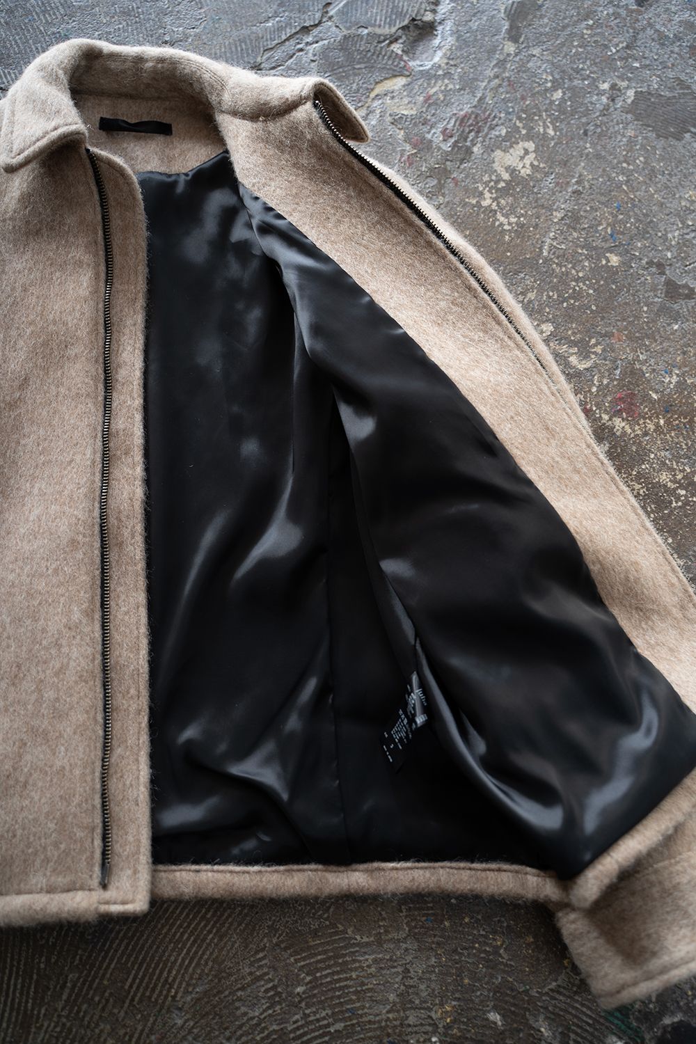 【25AW】Mohair Shaggy Zip Jacket/モヘアシャギージップジャケット(BEIGE)