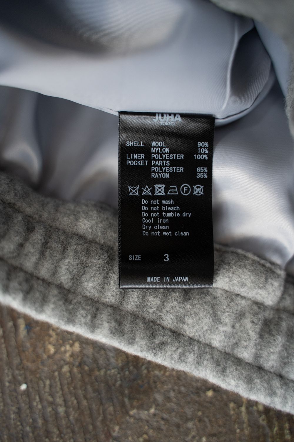 JUHA LIGHT MELTON TRACK PANTS(BLACK) | Juha (ユハ) - 通販