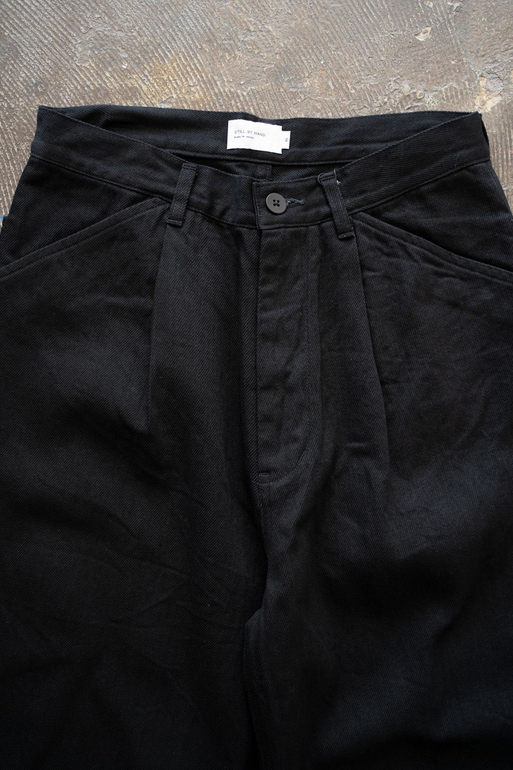 【25AW】12ozデニムワンタックパンツ(BLACK)