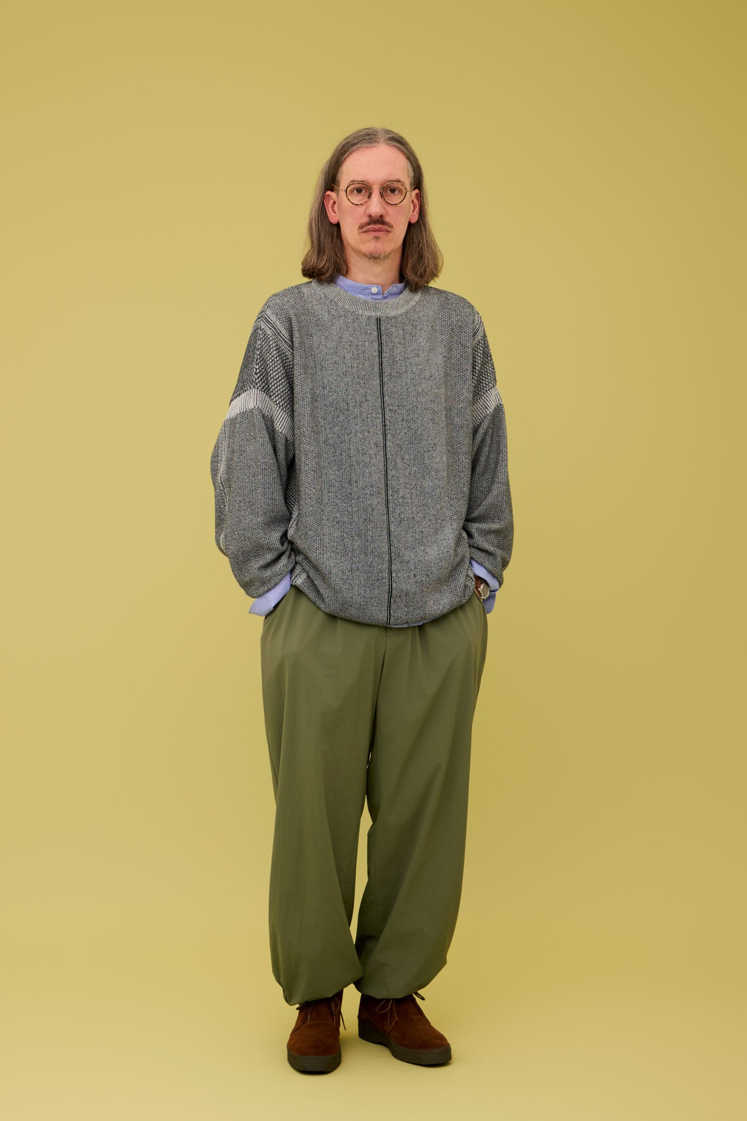 YASHIKI - 【ラスト1点】【25SS】Seihaku Knit(MIX GRAY) | Salty