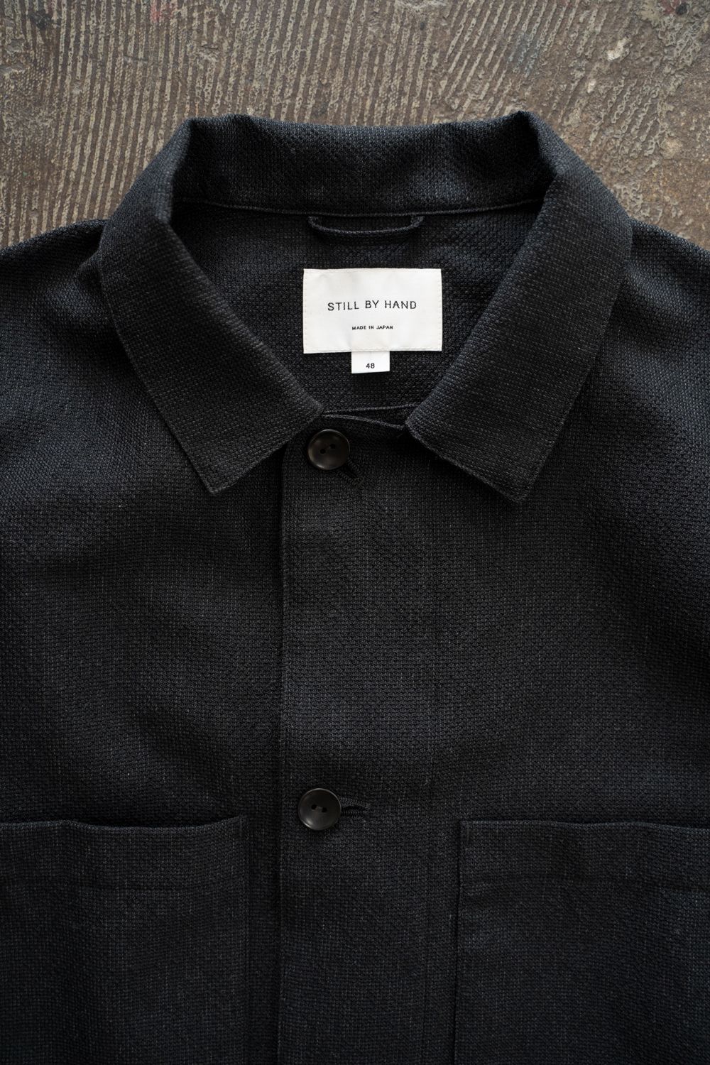 【26SS】両胸ポケットシャツジャケット(INK BLACK)