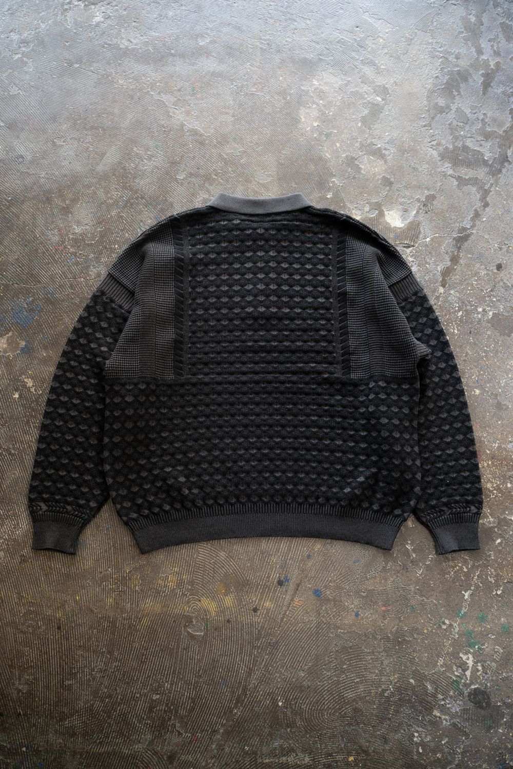【25AW】Rikka Knit Polo(BLACK)