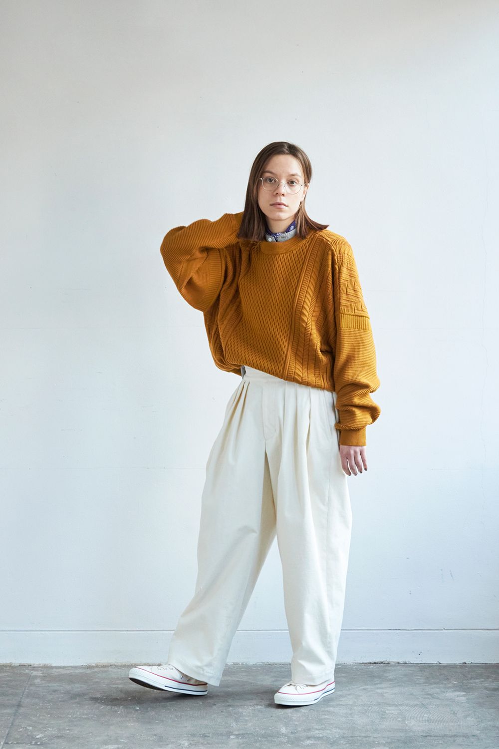 YASHIKI ヤシキ 21AW susuki knit サイズ3 ススキニット