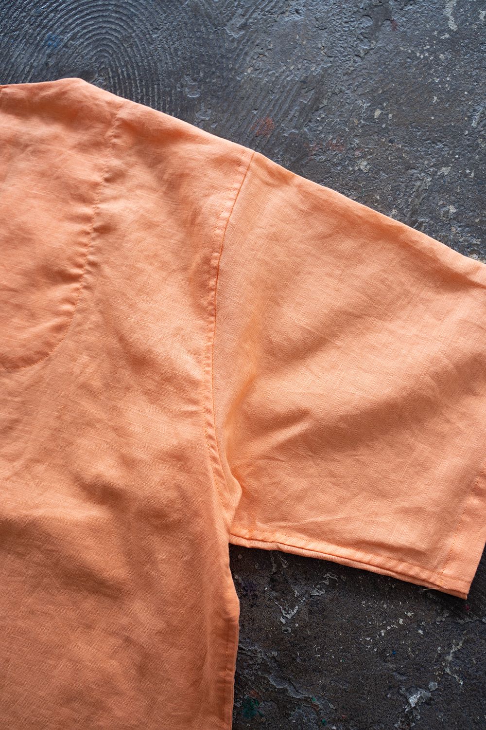 【ラスト1点】"zen "pajama linen cotton/パジャマ(セットアップ)【ユニセックス】(ORANGE)