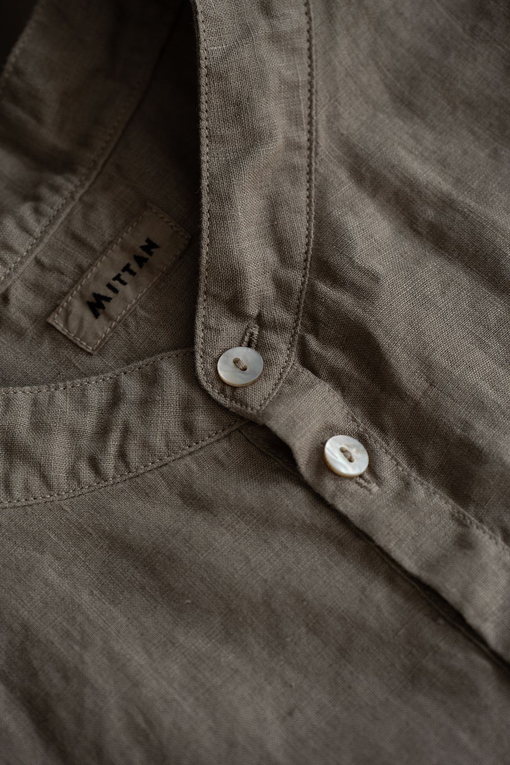 大麻シャツ(珈琲)