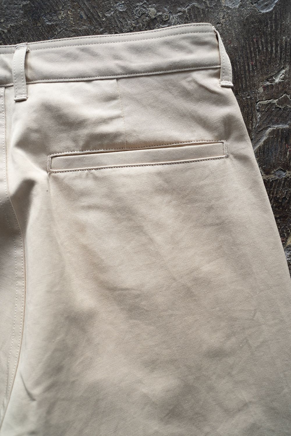 【ラスト1点】【23SS】インボックスタック綿麻パンツ(LIGHT BEIGE)