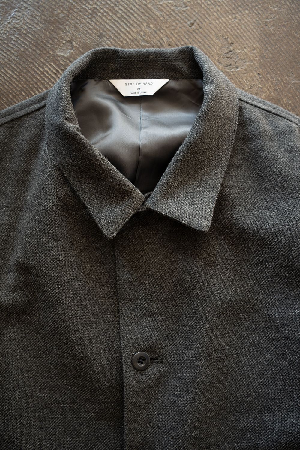 【26AW】コットン×ウールカルゼカバーオール(GREY)