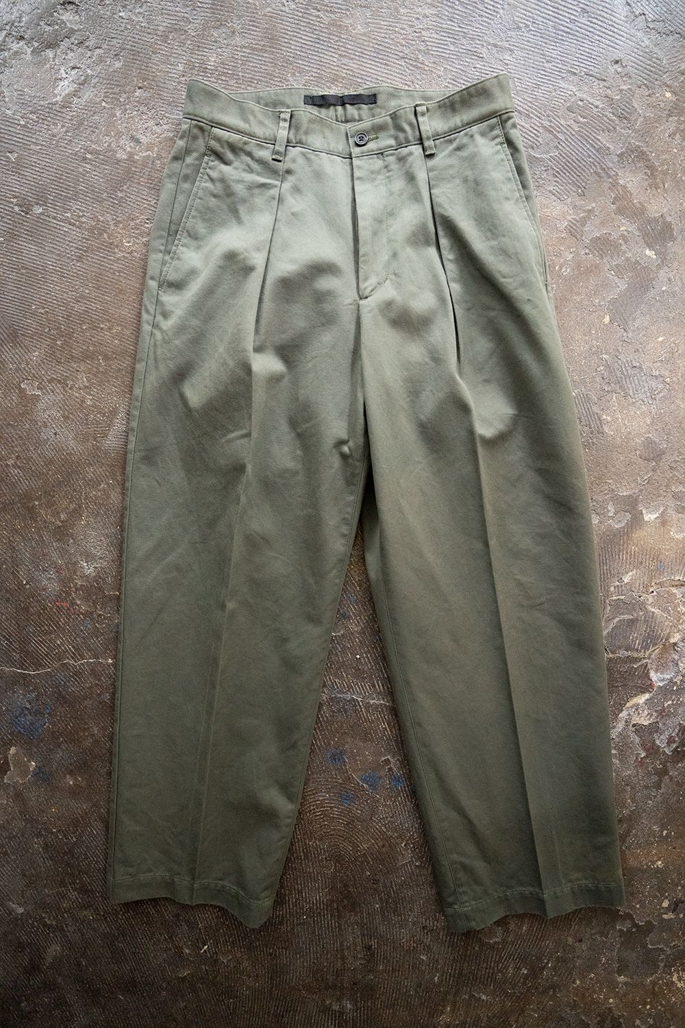 KHONOROGICA - 【ラスト1点】【20AW】Cotton Chino Tuck Pants ...