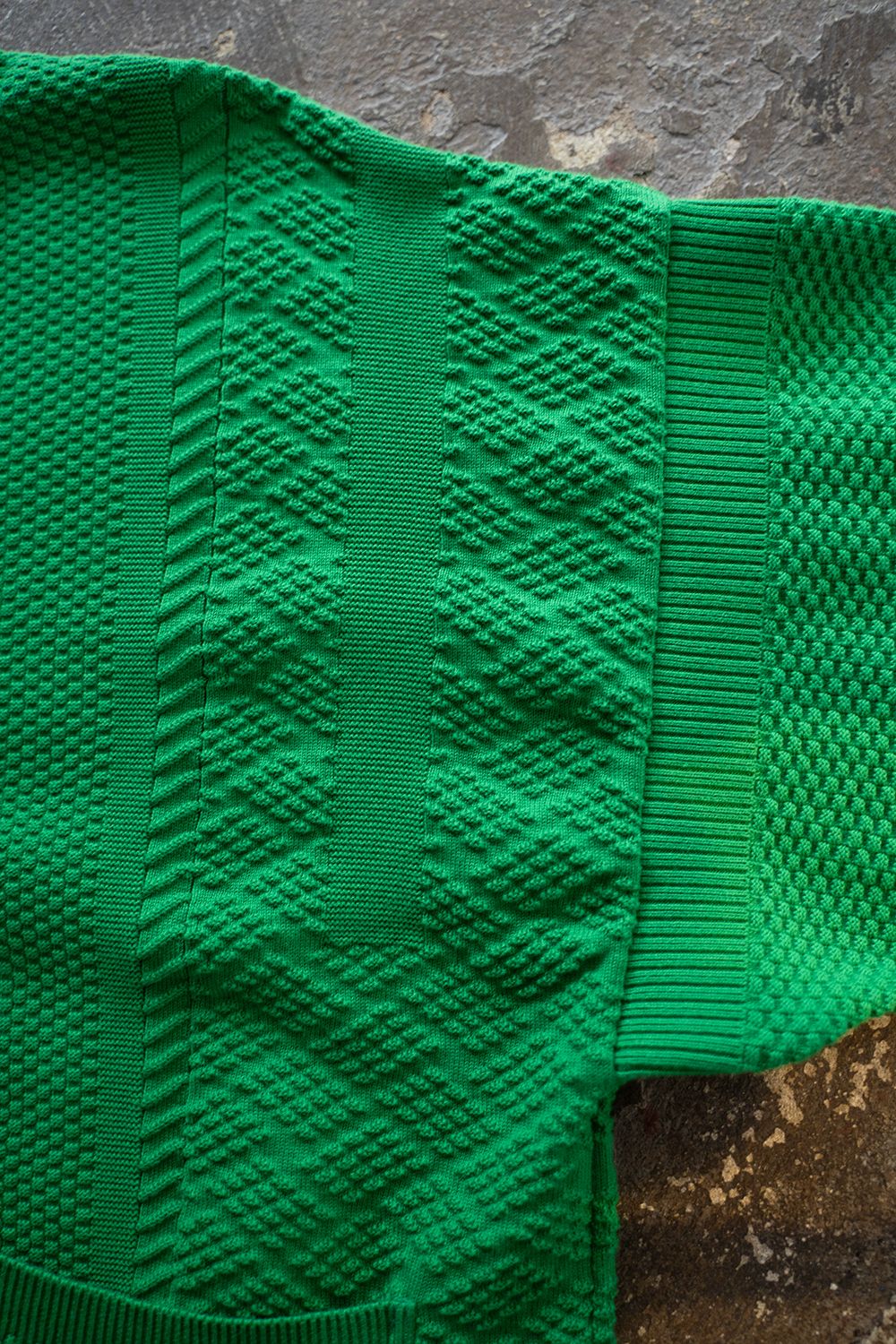 【ラスト1点】【24SS】Nanohana Collar Cardigan(KELLY GREEN)