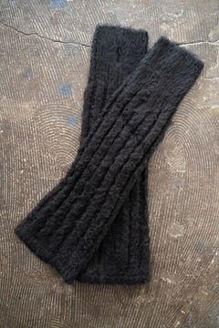 Loop Yarn Arm Warmer(BLACK)