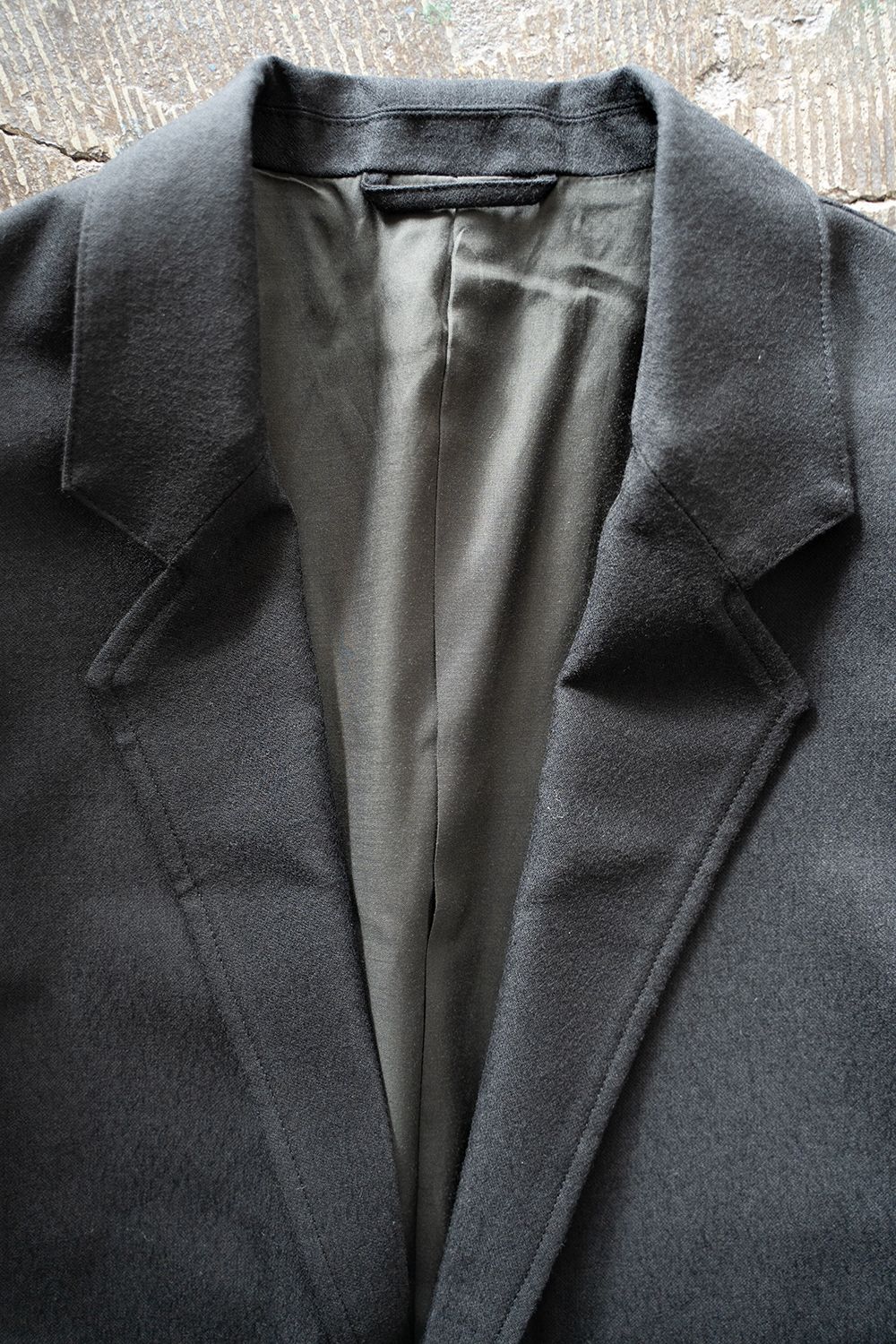 【ラスト1点】【22AW】ウールタッサージャケット(INK BLACK)