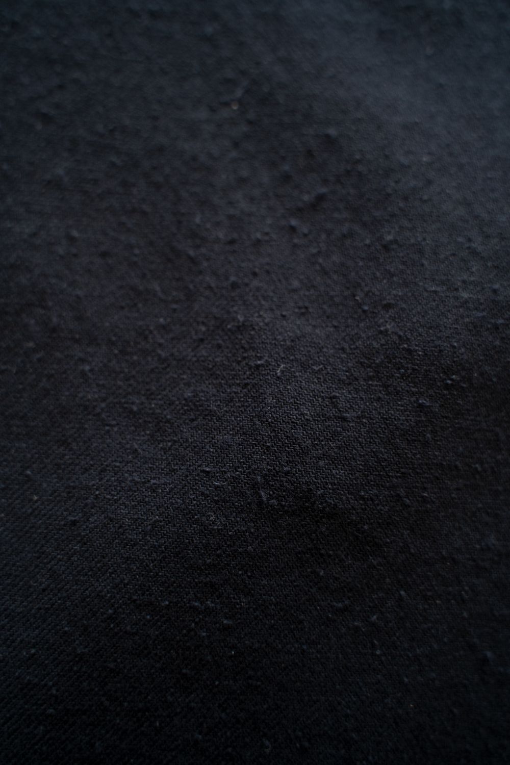 【ラスト1点】【25AW】極小襟コットン×シルクネップシャツ(BLACK NAVY)