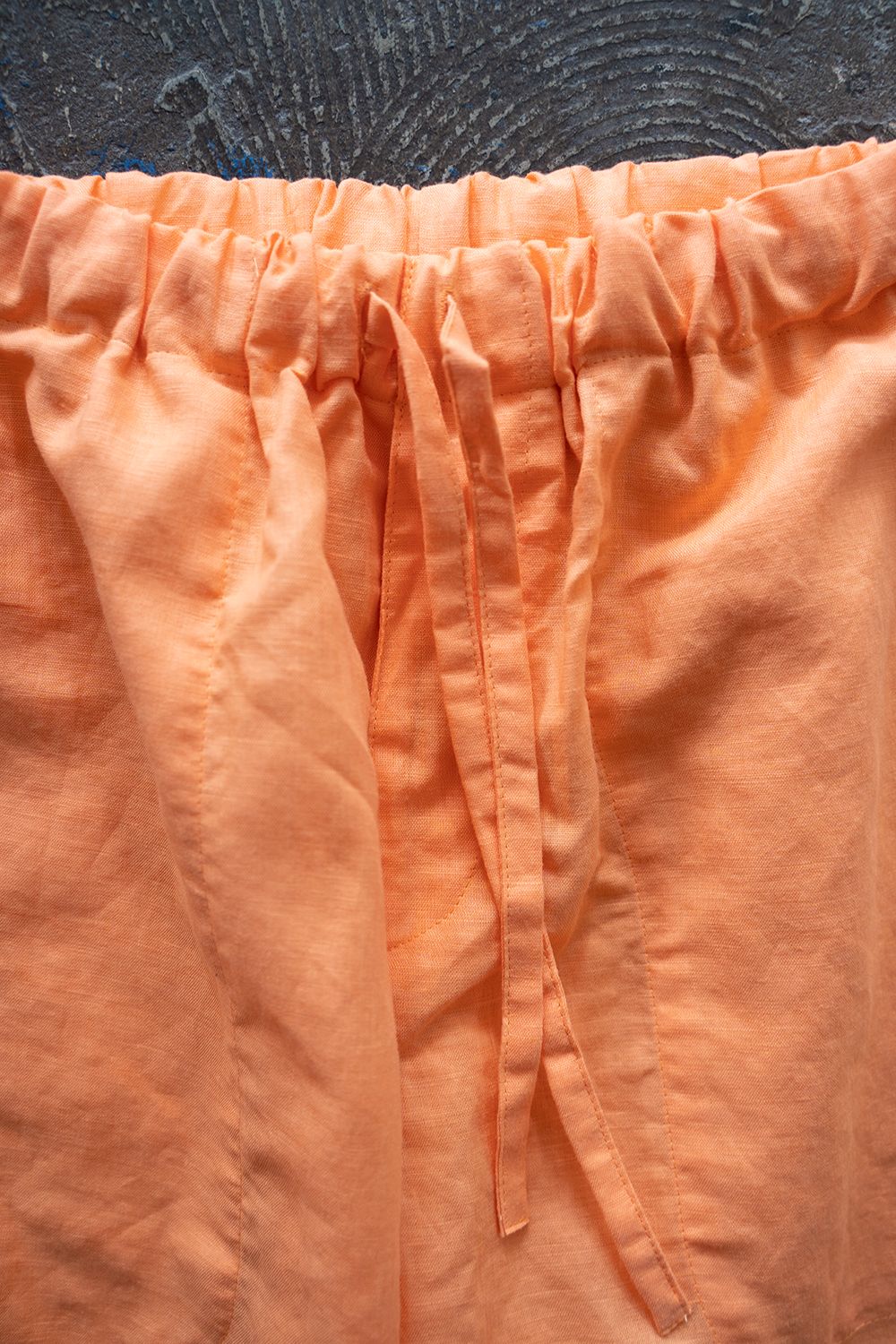 【ラスト1点】"zen "pajama linen cotton/パジャマ(セットアップ)【ユニセックス】(ORANGE)