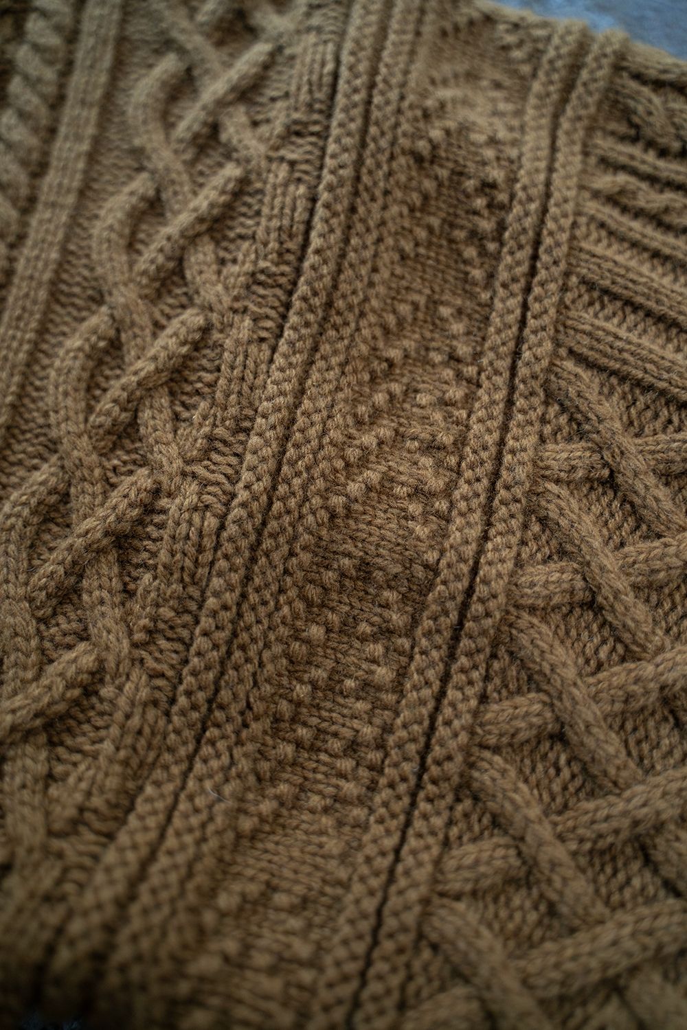 【ラスト1点】【23AW】Banka Curl High Neck Knit(OCHER)