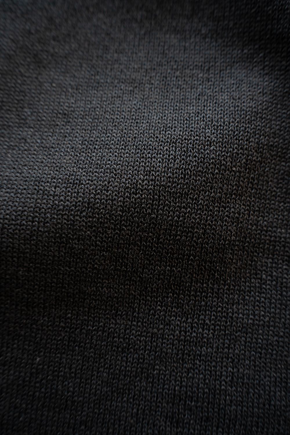 【26SS】綿×ポリエステル×リネン12GニットTee(INK BLACK)