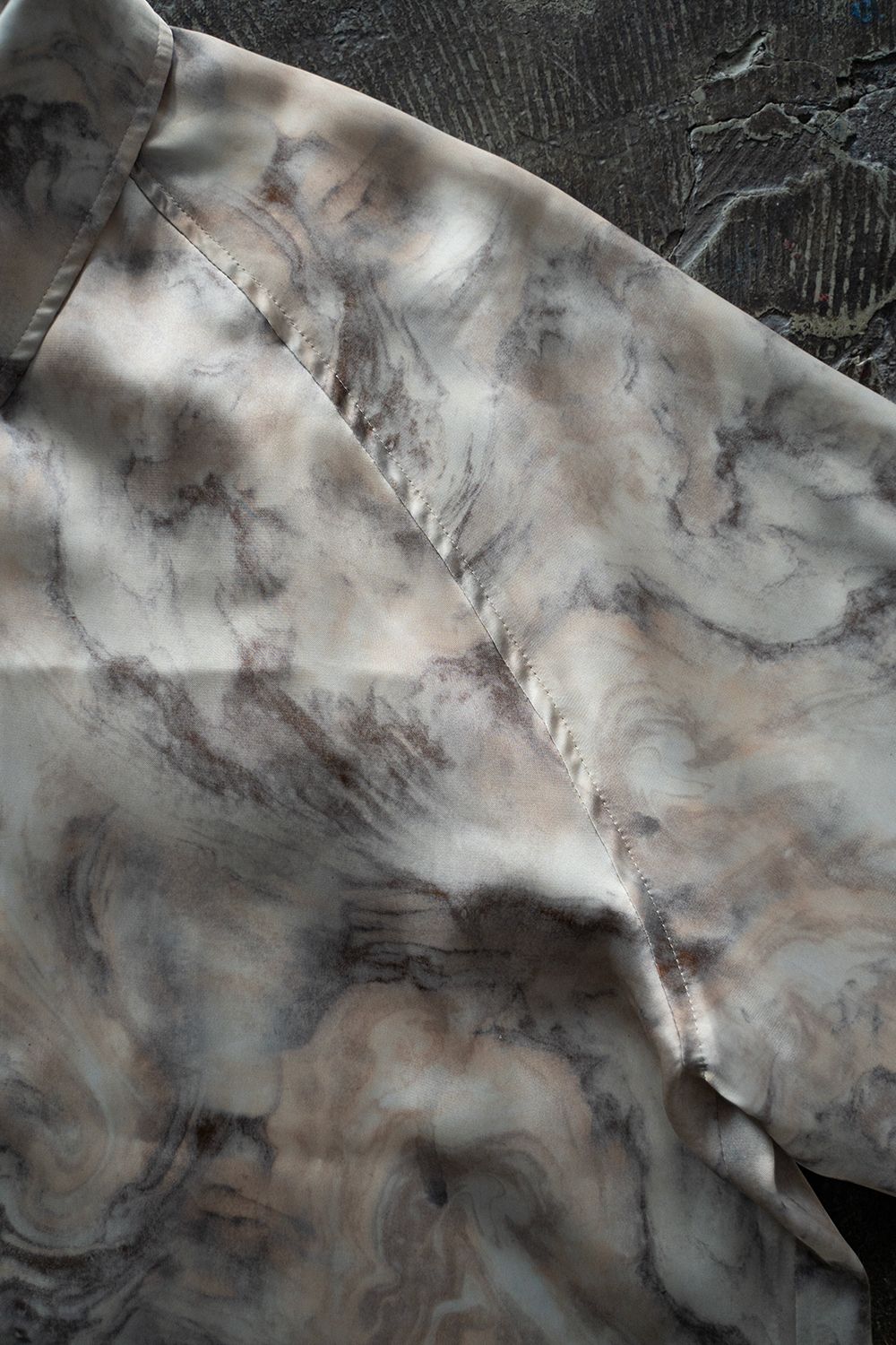 【ラスト1点】【25SS】Abstract Stone Short Jacket/アブストラクトストーンショートジャケット(IVORY)