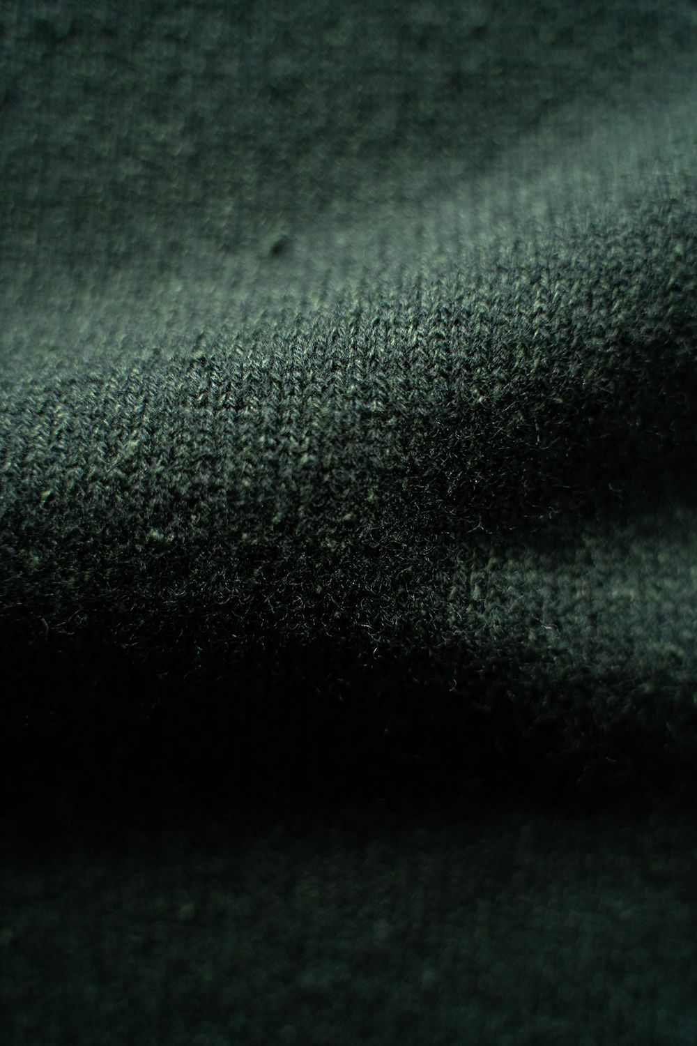 【ラスト1点】【24AW】ウール×シルク10Gクルーネックニット(GREEN)