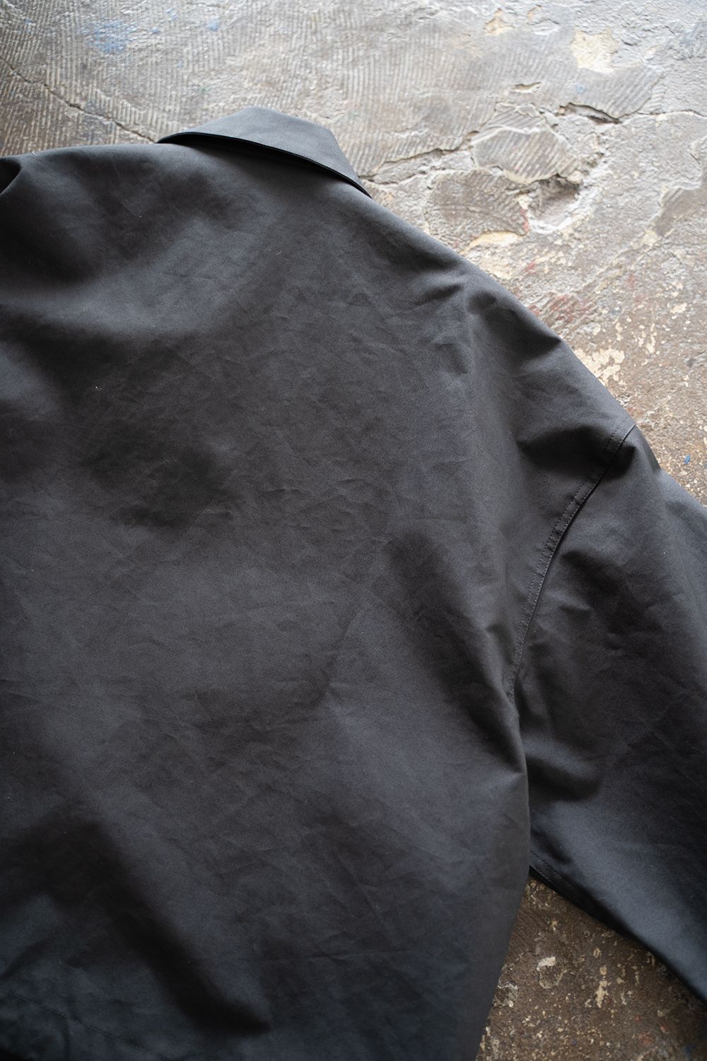 【25AW】Cotton Typewriter 2WAY Coat/コットンタイプライター2WAYコート(BLACK NAVY)
