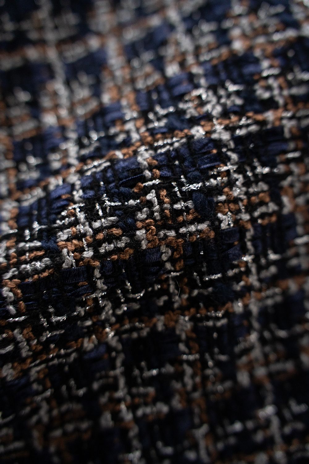 【26SS】2Tuck Wide Summer Tweed Pants/2タックワイドサマーツイードパンツ(ネイビー)