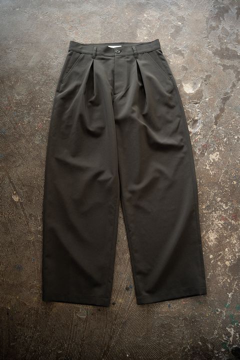 【26SS】2-Tack Wide Slacks/2タックワイドスラックス(DARK OLIVE)
