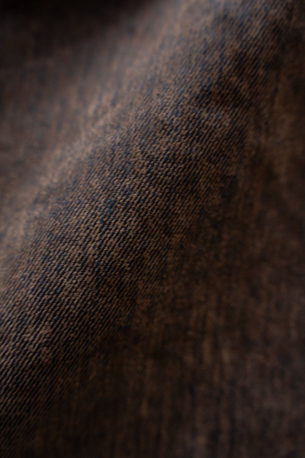 【26AW】Washed Flocked Denim Pants(FADED BROWN)