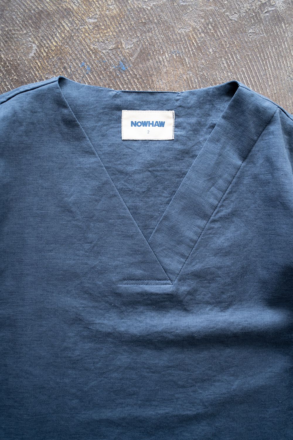 【ラスト1点】"zen "pajama linen cotton/パジャマ(セットアップ)【ユニセックス】(NAVY)