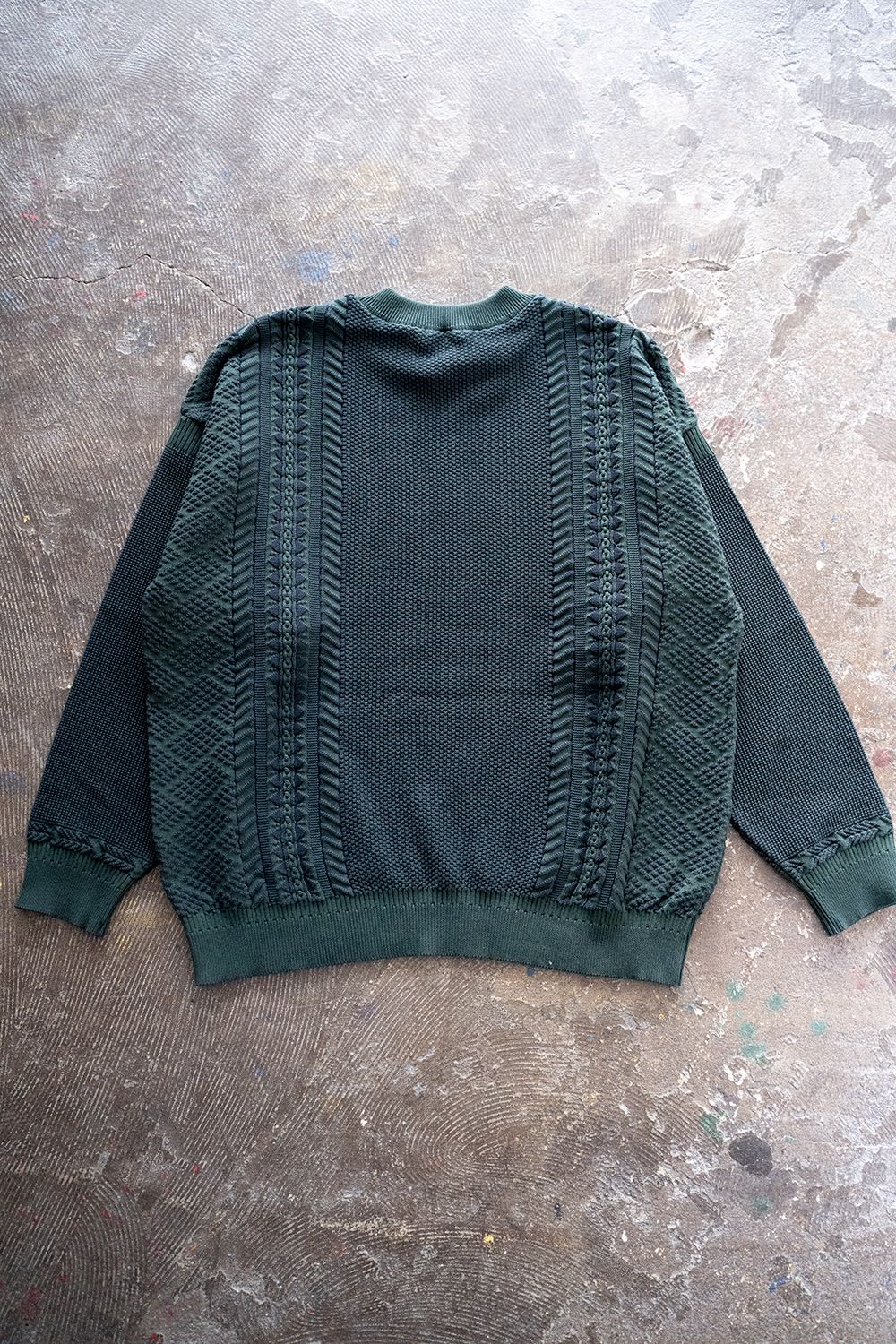 2021人気No.1の YASHIKI 18ss Yoshizu Knit GREEN コットンニット