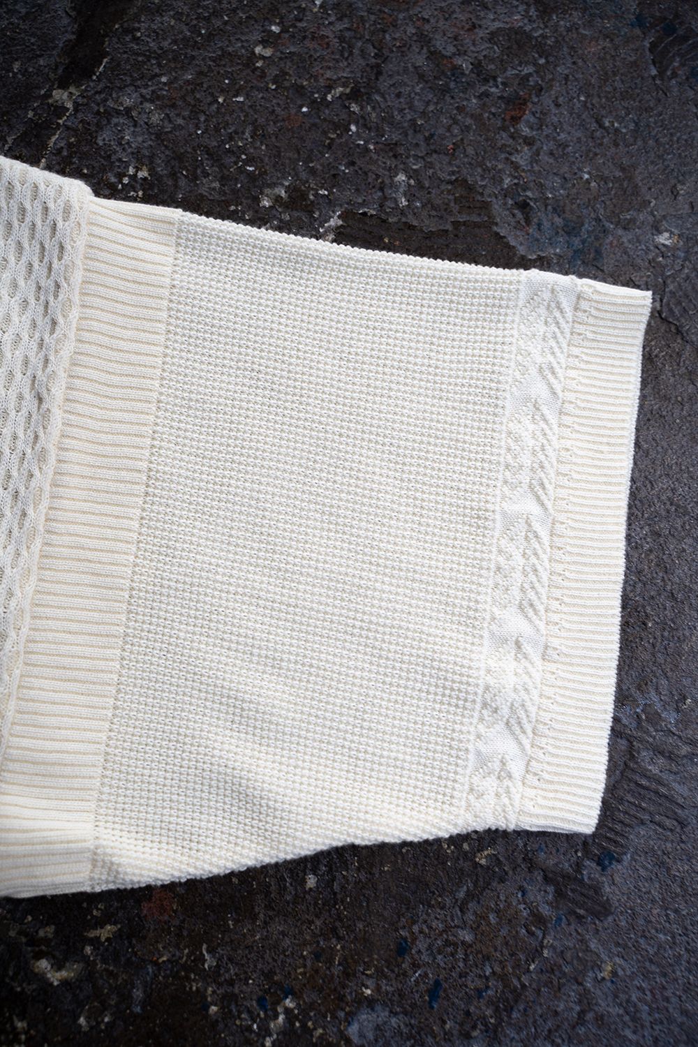 【ラスト1点】【22SS】Namikage Henley Knit(WHITE)