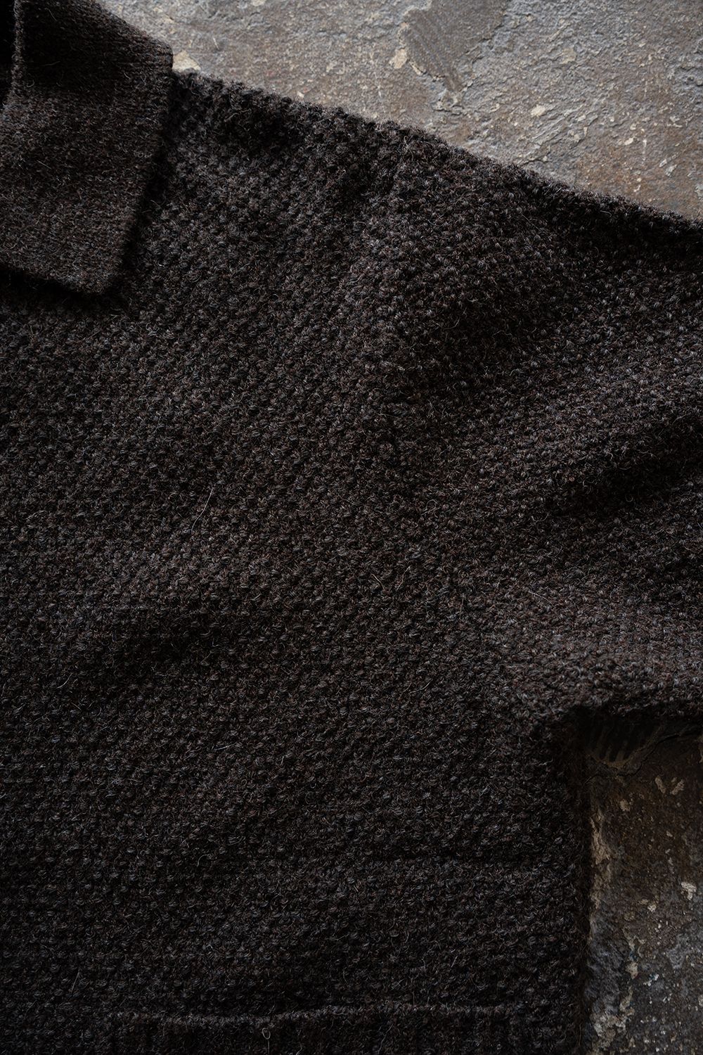 【26AW】5Gニットブルゾン(BROWN CHARCOAL)