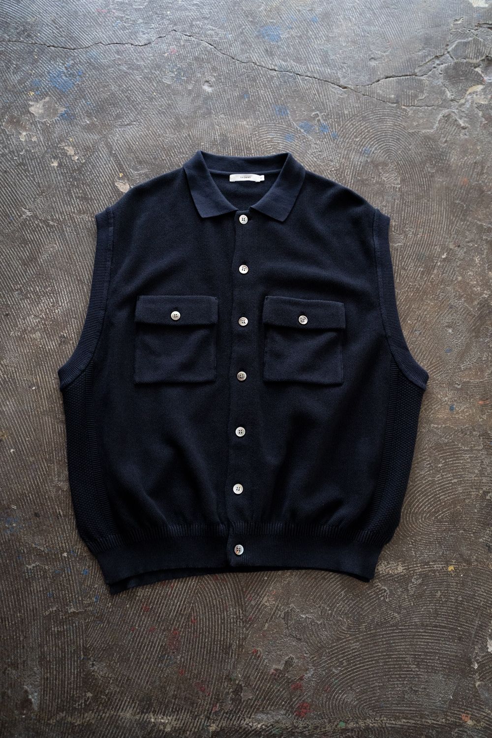 【26SS】Haoto collar Vest(DARK NAVY)