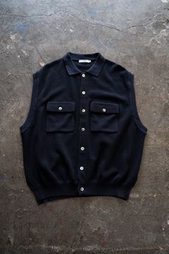 【26SS】Haoto collar Vest(DARK NAVY)