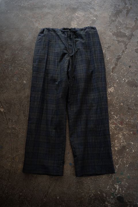 【26SS】C/LI/PE Washer Lounge PT/コットンリネンポリエステルワッシャーラウンジパンツ(NAVY)