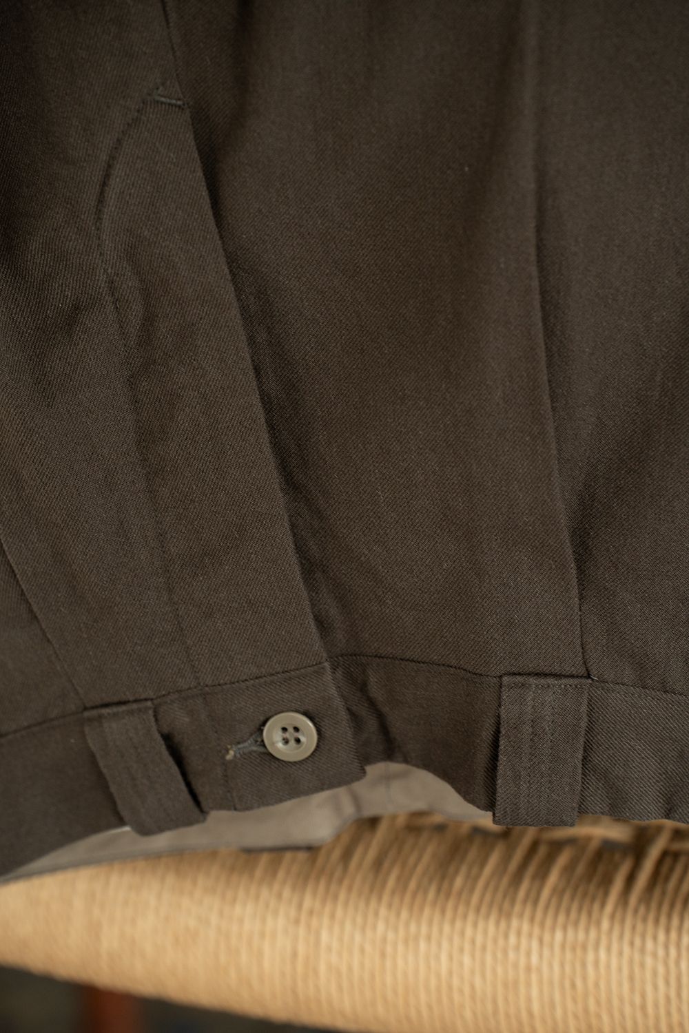 【26AW】Wool Cotton Military Pants(BROWN)