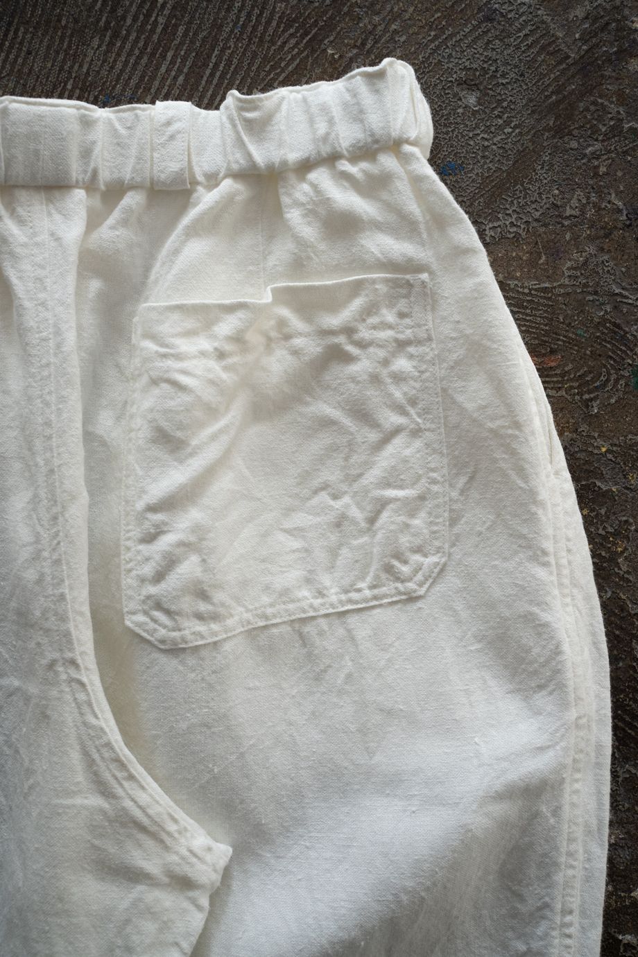 起毛大麻パンツ(白)