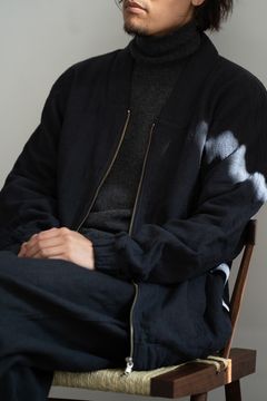 【ラスト1点】SNチャルカkalaコットンブルゾン(墨黒)