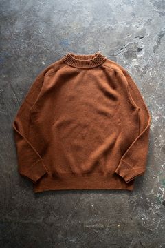 【ラスト1点】【23AW】シルク混タスマニアウールモックネックニット(BRICK)