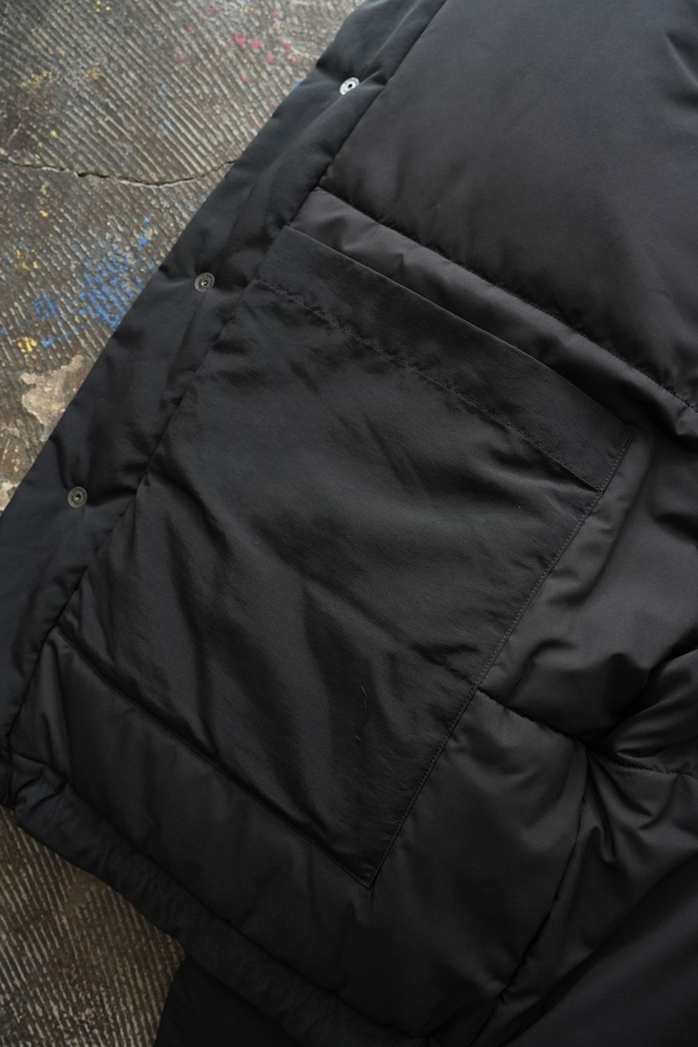【25AW】シンサレートスタンドカラーブルゾン(BLACK)