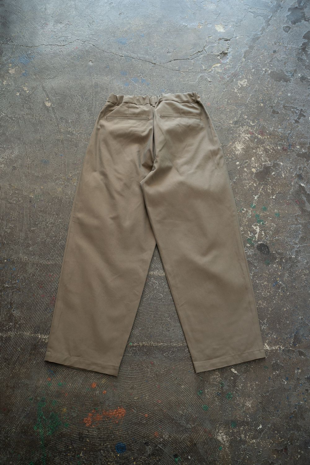 【25AW】2タックシャンブレースラックス(OLIVE)