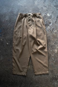 【ラスト1点】【25SS】ウォッシャブルウールイージースラックス(DUSTY  BROWN)
