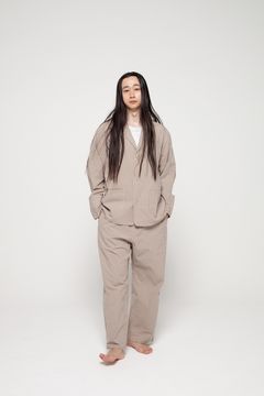 【25SS】"day"パジャマ【セットアップ】(Triple Stripe BEIGE)