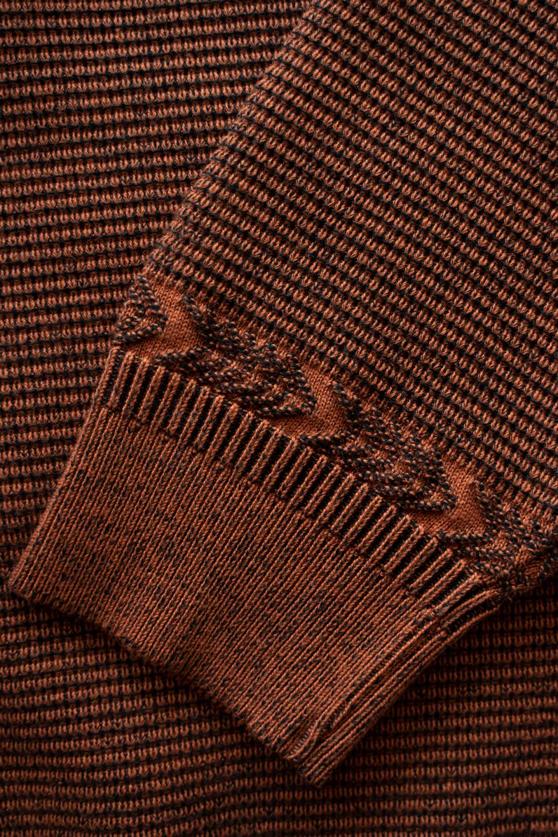 【25AW】Fuyushigure Half Zip Knit(ORANGE)