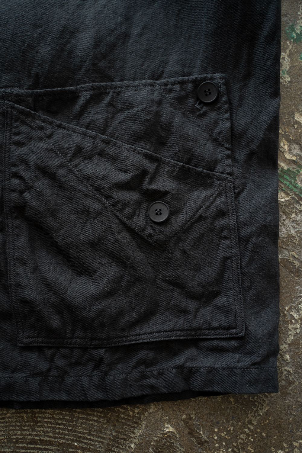 和紙大麻ジャケット(墨黒)