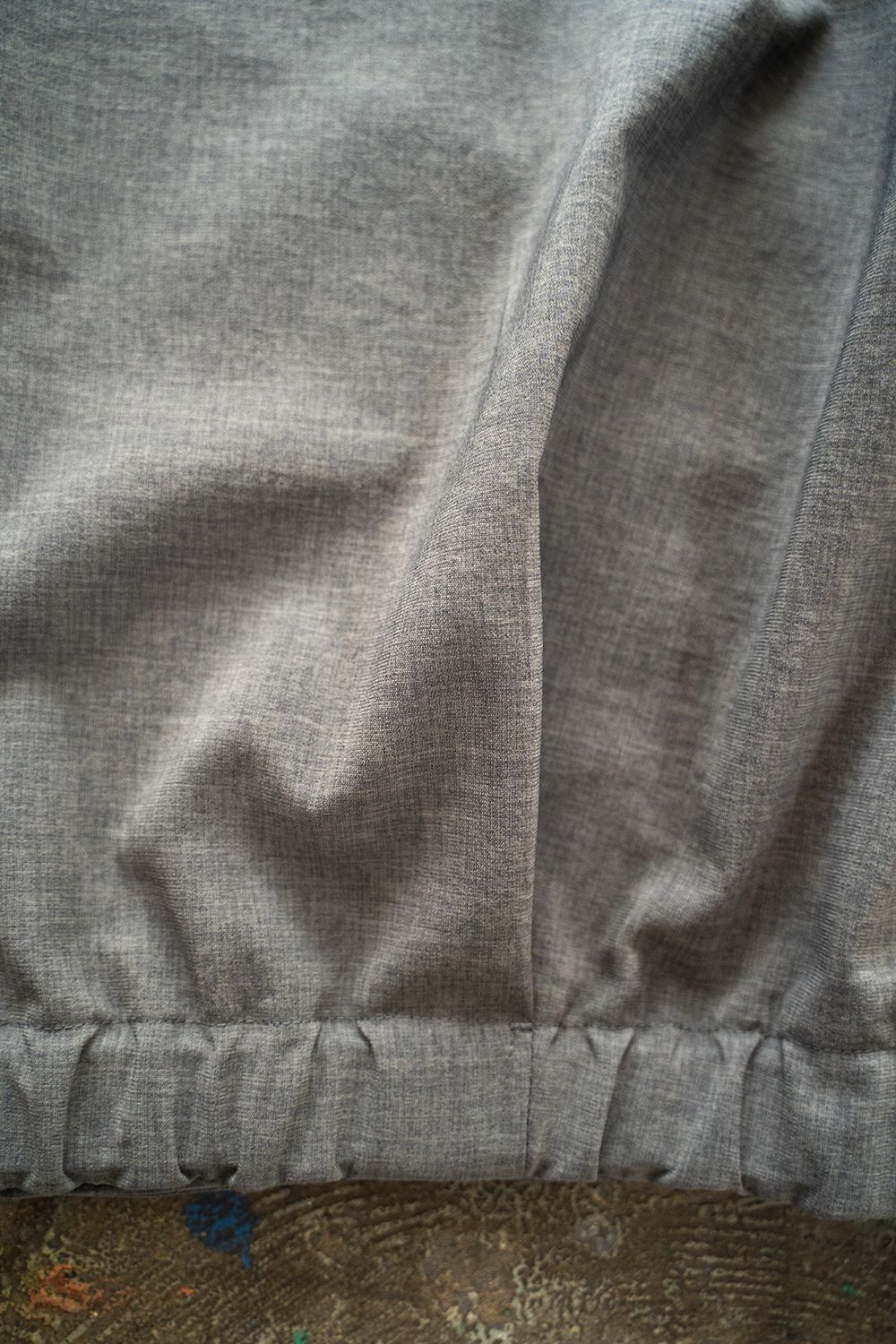 【22SS】強撚ポリエステルジップブルゾン(GRAY)