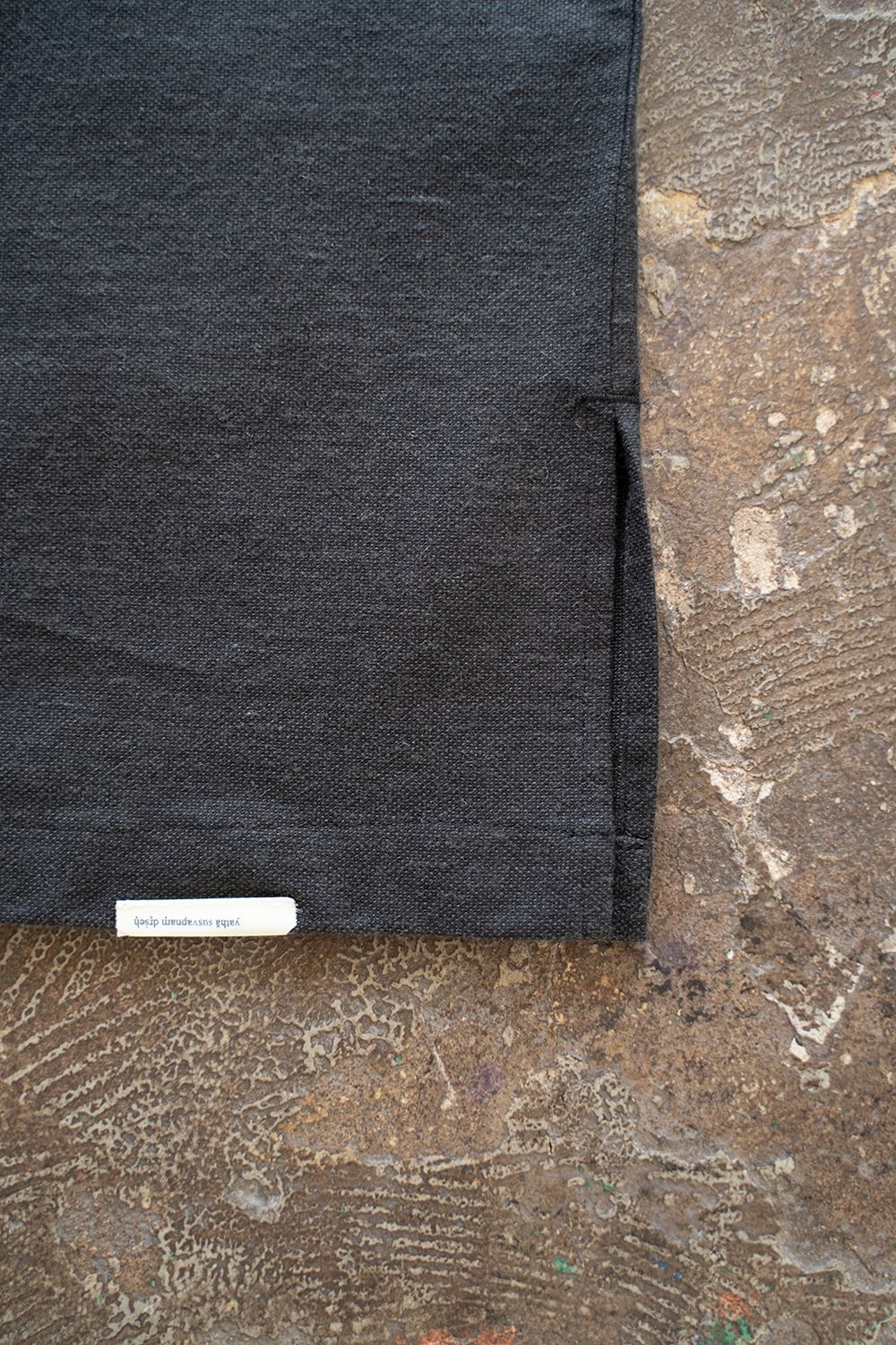 【ラスト1点】【24SS】"zen "pajama cotton×wool dobby/パジャマ(セットアップ)【ユニセックス】(BLACK)