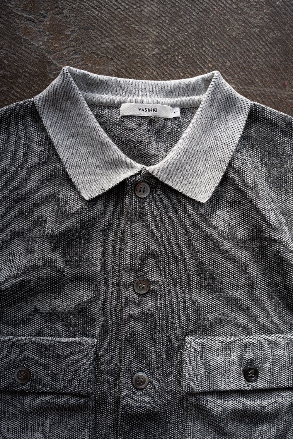 【26SS】Haoto collar Vest(MIX GRAY)
