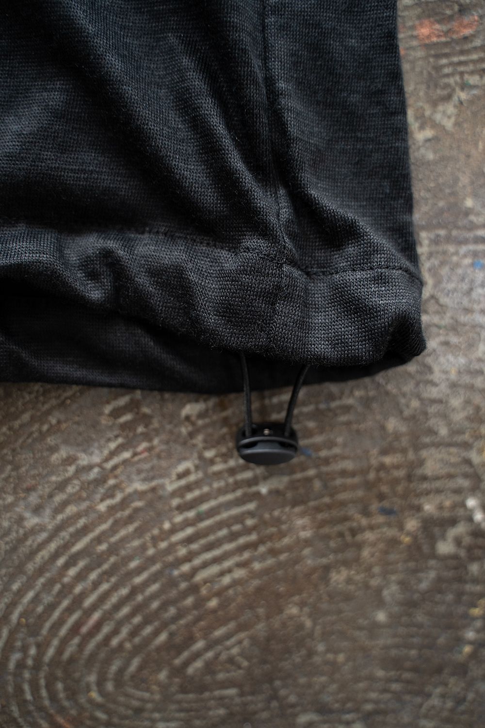 【ラスト1点】【25SS】ラミー半袖プルオーバーシャツ(BLACK)