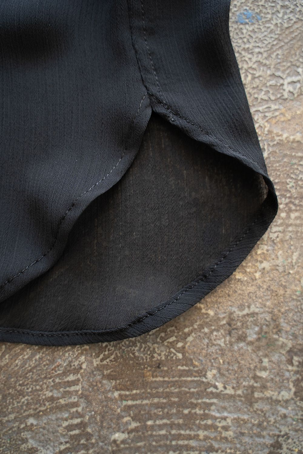 【ラスト1点】【24SS】Oversized Sheer Shirt/オーバーサイズドシアーシャツ(BLACK)