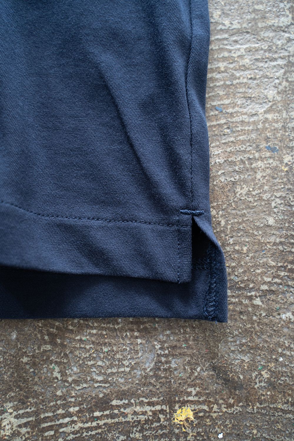【ラスト1点】【23SS】強撚コットンカットソーポロ(NAVY)