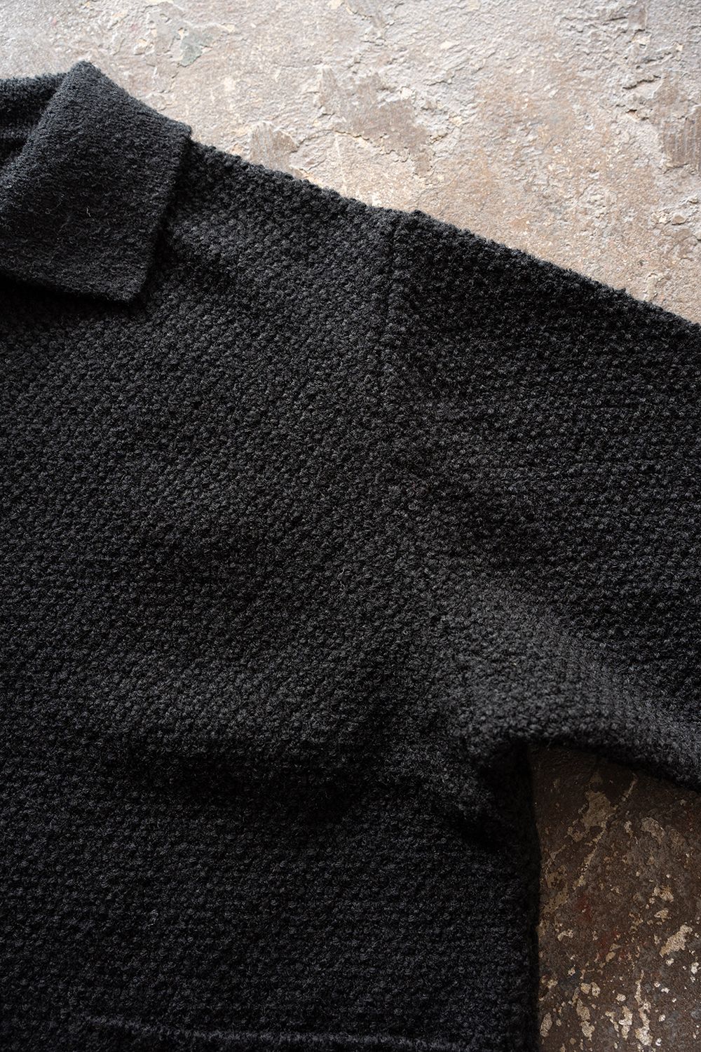 【26AW】5Gニットブルゾン(BLACK)